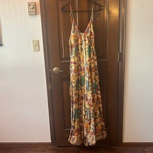 Anthropologie Multicolor Floral Maxi Dress